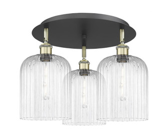Bridal Veil - 3 Light - 17 inch - Black Antique Brass - Semi-Flush Mount (3442|516-3C-BAB-G559-8CL)