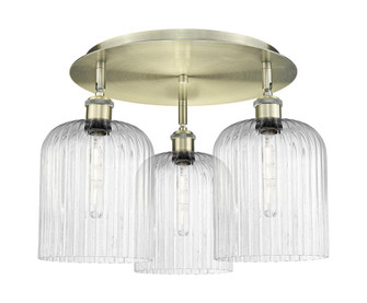 Bridal Veil - 3 Light - 17 inch - Antique Brass - Semi-Flush Mount (3442|516-3C-AB-G559-8SDY)