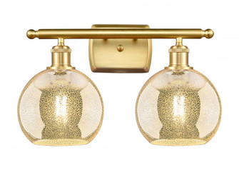 Athens - 2 Light - 18 inch - Satin Gold - Bath Vanity Light (3442|516-2W-SG-G128-8)