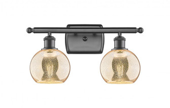 Athens - 2 Light - 16 inch - Oil Rubbed Bronze - Bath Vanity Light (3442|516-2W-OB-G128-6)