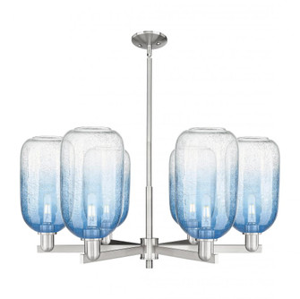 Brookhaven Cloche - 6 Light - 24 inch - Satin Nickel - Chandelier (3442|716-6CR-SN-G482-7SB)