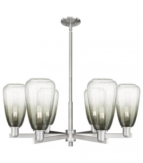 Brookhaven Almond - 6 Light - 24 inch - Satin Nickel - Chandelier (3442|716-6CR-SN-G480-6SL)