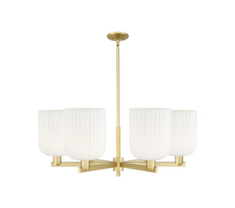 Bridal Veil - 6 Light - 38 inch - Satin Gold - Chandelier (3442|716-6CR-SG-G559-8GWH)