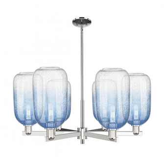 Brookhaven Cloche - 6 Light - 24 inch - Polished Nickel - Chandelier (3442|716-6CR-PN-G482-7SB)