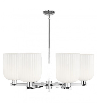 Bridal Veil - 6 Light - 38 inch - Polished Chrome - Chandelier (3442|716-6CR-PC-G559-8GWH)