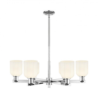 Bridal Veil - 6 Light - 24 inch - Polished Chrome - Chandelier (3442|716-6CR-PC-G559-5GWH)