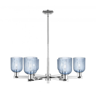Bridal Veil - 6 Light - 24 inch - Polished Chrome - Chandelier (3442|716-6CR-PC-G559-5BL)