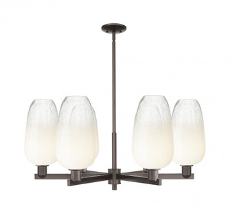 Brookhaven Flute - 6 Light - 24 inch - Oil Rubbed Bronze - Chandelier (3442|716-6CR-OB-G484-7OP)
