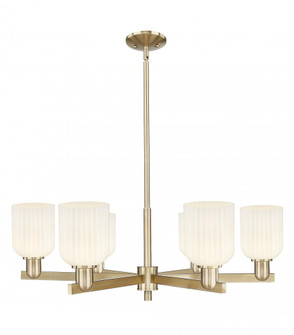 Bridal Veil - 6 Light - 24 inch - Champagne Bronze - Chandelier (3442|716-6CR-CB-G559-5GWH)