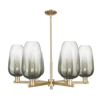 Brookhaven Flute - 6 Light - 24 inch - Champagne Bronze - Chandelier (3442|716-6CR-CB-G484-7SL)