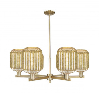 Preston Cylinder - 6 Light - 24 inch - Champagne Bronze - Chandelier (3442|716-6CR-CB-G460-7ME)