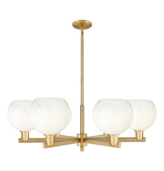 Brookhaven Globe - 6 Light - 24 inch - Brushed Brass - Chandelier (3442|716-6CR-BB-G483-8OP)