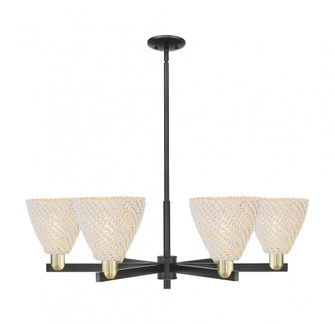 Bristol Natural - 6 Light - 24 inch - Black Antique Brass - Chandelier (3442|716-6CR-BAB-NBD-75-NAT)