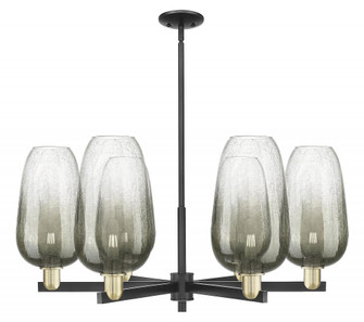 Brookhaven Flute - 6 Light - 24 inch - Black Antique Brass - Chandelier (3442|716-6CR-BAB-G484-7SL)