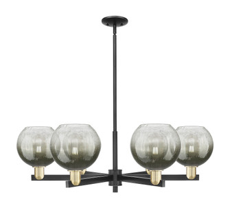 Brookhaven Globe - 6 Light - 24 inch - Black Antique Brass - Chandelier (3442|716-6CR-BAB-G483-8SL)