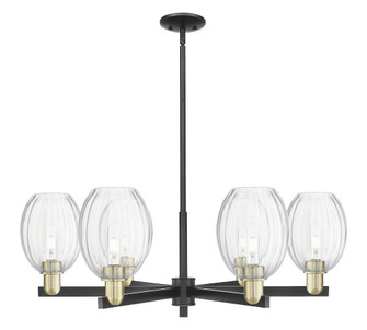 Preston Bulb - 6 Light - 24 inch - Black Antique Brass - Chandelier (3442|716-6CR-BAB-G459-6CL)