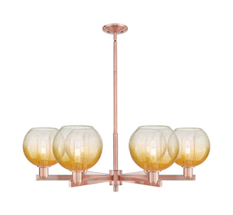 Brookhaven Globe - 6 Light - 24 inch - Antique Copper - Chandelier (3442|716-6CR-AC-G483-8AM)