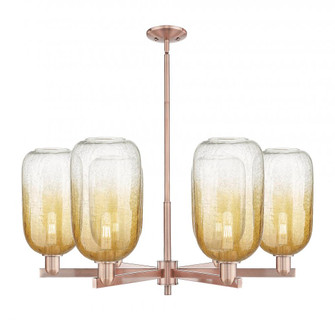 Brookhaven Cloche - 6 Light - 24 inch - Antique Copper - Chandelier (3442|716-6CR-AC-G482-7AM)