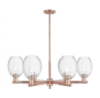 Preston Bulb - 6 Light - 24 inch - Antique Copper - Chandelier (3442|716-6CR-AC-G459-6CL)