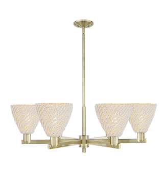 Bristol Natural - 6 Light - 24 inch - Antique Brass - Chandelier (3442|716-6CR-AB-NBD-75-NAT)