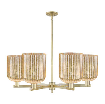 Bridal Veil - 6 Light - 38 inch - Antique Brass - Chandelier (3442|716-6CR-AB-G559-8ME)