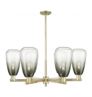 Brookhaven Almond - 6 Light - 24 inch - Antique Brass - Chandelier (3442|716-6CR-AB-G480-6SL)