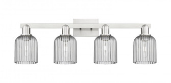 Bridal Veil - 4 Light - 36 inch - Brushed Satin Nickel - Bath Vanity Light (3442|716-4W-SN-G559-5SM)
