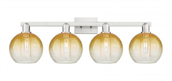 Brookhaven Globe - 4 Light - 36 inch - Brushed Satin Nickel - Bath Vanity Light (3442|716-4W-SN-G483-8AM)