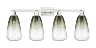 Brookhaven Almond - 4 Light - 36 inch - Brushed Satin Nickel - Bath Vanity Light (3442|716-4W-SN-G480-6SL)