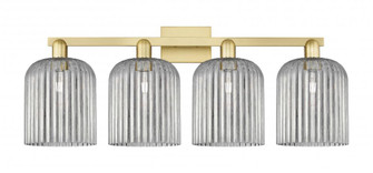 Bridal Veil - 4 Light - 35 inch - Satin Gold - Bath Vanity Light (3442|716-4W-SG-G559-8SM)