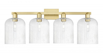Bridal Veil - 4 Light - 35 inch - Satin Gold - Bath Vanity Light (3442|716-4W-SG-G559-8SDY)