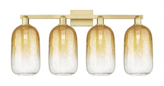 Brookhaven Cloche - 4 Light - 36 inch - Satin Gold - Bath Vanity Light (3442|716-4W-SG-G482-7AM)