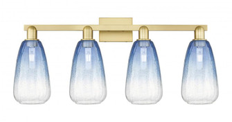 Brookhaven Almond - 4 Light - 36 inch - Satin Gold - Bath Vanity Light (3442|716-4W-SG-G480-6SB)
