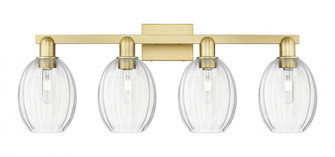 Preston Bulb - 4 Light - 36 inch - Satin Gold - Bath Vanity Light (3442|716-4W-SG-G459-6CL)