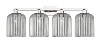 Bridal Veil - 4 Light - 35 inch - Polished Nickel - Bath Vanity Light (3442|716-4W-PN-G559-8SM)