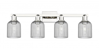 Bridal Veil - 4 Light - 36 inch - Polished Nickel - Bath Vanity Light (3442|716-4W-PN-G559-5SM)