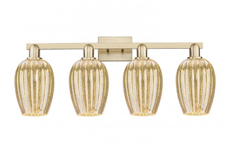 Preston Flute - 4 Light - 36 inch - Champagne Bronze - Bath Vanity Light (3442|716-4W-CB-G457-6ME)