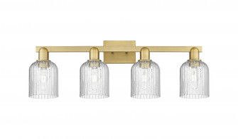 Bridal Veil - 4 Light - 36 inch - Brushed Brass - Bath Vanity Light (3442|716-4W-BB-G559-5SDY)