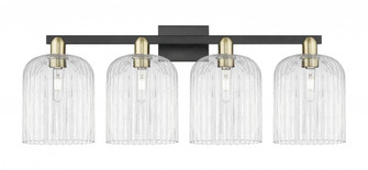 Bridal Veil - 4 Light - 35 inch - Black Antique Brass - Bath Vanity Light (3442|716-4W-BAB-G559-8CL)