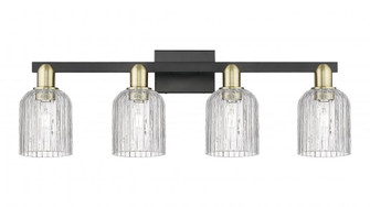 Bridal Veil - 4 Light - 36 inch - Black Antique Brass - Bath Vanity Light (3442|716-4W-BAB-G559-5CL)