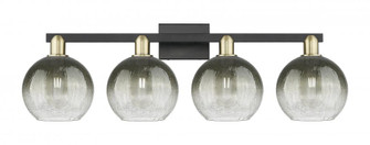 Brookhaven Globe - 4 Light - 36 inch - Black Antique Brass - Bath Vanity Light (3442|716-4W-BAB-G483-8SL)