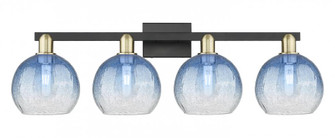 Brookhaven Globe - 4 Light - 36 inch - Black Antique Brass - Bath Vanity Light (3442|716-4W-BAB-G483-8SB)