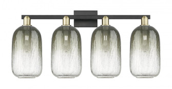 Brookhaven Cloche - 4 Light - 36 inch - Black Antique Brass - Bath Vanity Light (3442|716-4W-BAB-G482-7SL)