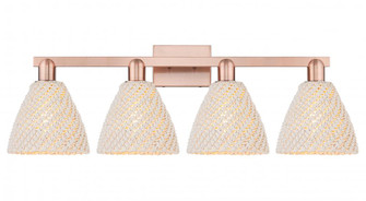 Bristol Natural - 4 Light - 36 inch - Antique Copper - Bath Vanity Light (3442|716-4W-AC-NBD-75-NAT)