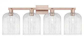 Bridal Veil - 4 Light - 35 inch - Antique Copper - Bath Vanity Light (3442|716-4W-AC-G559-8CL)