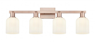 Bridal Veil - 4 Light - 36 inch - Antique Copper - Bath Vanity Light (3442|716-4W-AC-G559-5GWH)