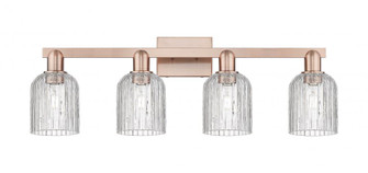 Bridal Veil - 4 Light - 36 inch - Antique Copper - Bath Vanity Light (3442|716-4W-AC-G559-5CL)