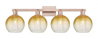 Brookhaven Globe - 4 Light - 36 inch - Antique Copper - Bath Vanity Light (3442|716-4W-AC-G483-8AM)