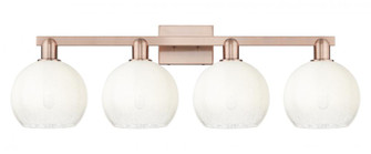 Brookhaven Globe - 4 Light - 36 inch - Antique Copper - Bath Vanity Light (3442|716-4W-AC-G483-8OP)