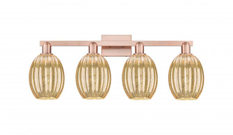 Preston Bulb - 4 Light - 36 inch - Antique Copper - Bath Vanity Light (3442|716-4W-AC-G459-6ME)